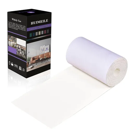 Vista 24 de Cinta de parche de reparación de cuero de 4 x 60 pulgadas, cinta autoadhesiva fuerte para muebles, sofás, sillones, asientos de automóvil, armarios