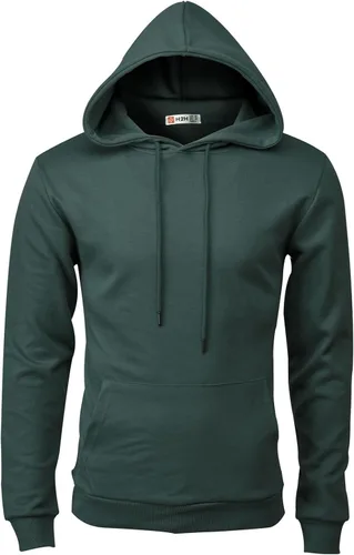 Vista 11 de H2H Sudadera con Capucha Tipo Pullover para Hombre, Ligera, de Manga Larga, con Bolsillo Canguro, Ajuste Ceñido, Básica, Casual, Suéter