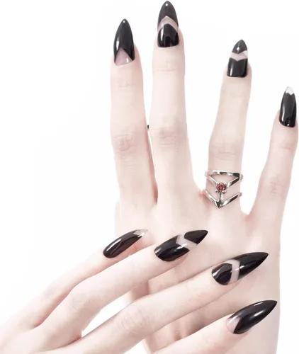 Vista 2 de Anillo de afecto de Rogue+Wolf Halloween plata compromiso compromiso compromiso anillos de boda para mujer, joyería gótica Y2K, accesorios