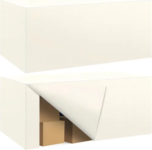 Vista 33 de Paquete de 2 manteles ajustados para mesa rectangular de 4 pies, 48 x 24 pulgadas, cubiertas de mesa verde manzana, tela de poliéster resistente al