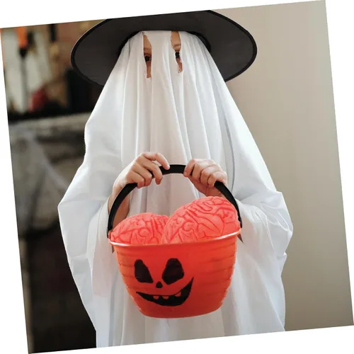 Vista 9 de ARTIBETTER Halloween partes del cuerpo zombi cerebro halloween Cerebro decoración accesorios fiesta accesorios falsos decorar prótesis mano prótesis
