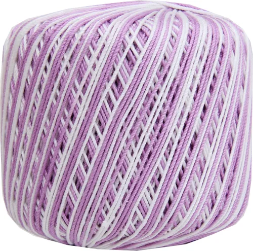 Vista 48 de ThreadArt - Hilo de ganchillo 100% algodón, talla 3, color azul mezclilla jaspeado, 49 Soft pure cotton crochet thread for lace, doilies
