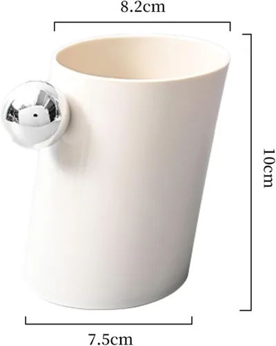 Vista 3 de Soporte para brochas de maquillaje, soporte para lápices de cejas, de plástico simple, multifuncional, ahorro de espacio, de fácil acceso