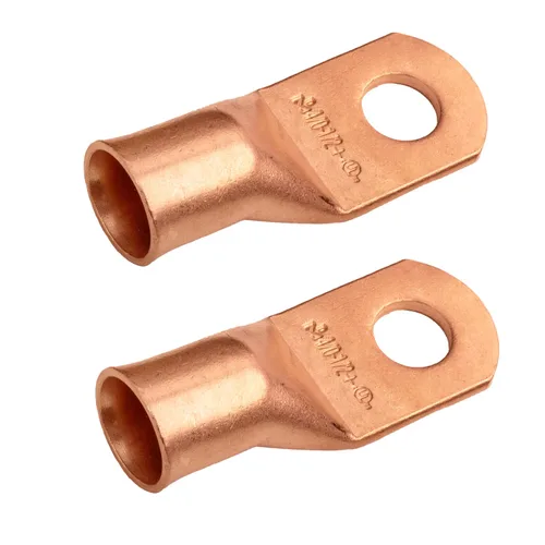 Vista 110 de SELTERM - 5 terminales de anillo resistentes para cable de batería, calibre 1/0 AWG, pernos de 1/2 pulgadas, terminales de calibre 0, ojales