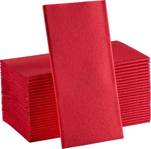 Vista 10 de Servilletas de papel azul bebé, tela desechable de lino como servilletas de cena, toallas de mano, suaves, absorbentes, servilletas de mano de papel