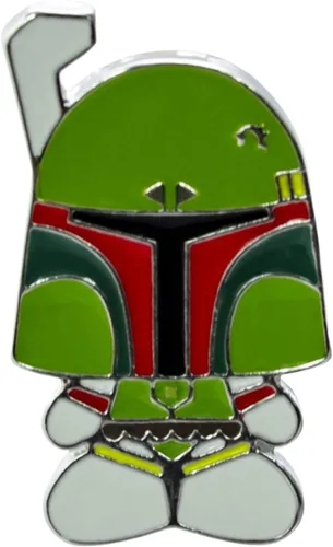 Vista 3 de Star Wars Boba Fett - Peluche estilizado de 7 pulgadas con pin esmaltado