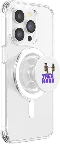 Vista 3 de Tren Hard Fitness Gym Funny PopSockets MagSafe PopGrip for iPhone