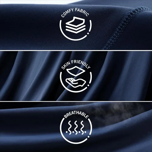 Vista 4 de Haimont Pantalones deportivos para hombre con bolsillos con cremallera, cintura elástica, ligeros, para correr, entrenamiento, gimnasio