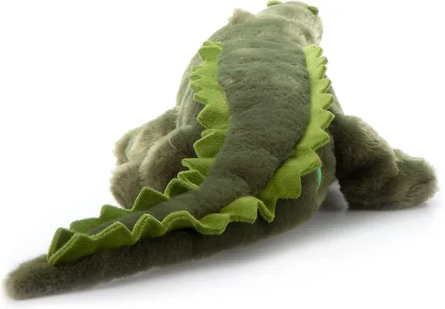 Vista 3 de The Petting Zoo Peluche de cocodrilo, regalos para niños, animales salvajes del zoológico Onez, juguete de peluche de cocodrilo de 22 pulgadas