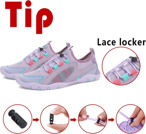 Vista 5 de Wyhan - Zapatos de agua para hombre y mujer secado rápido calcetines acuáticos zapatos de buceo para playa natación surf piscina yoga viajes al aire
