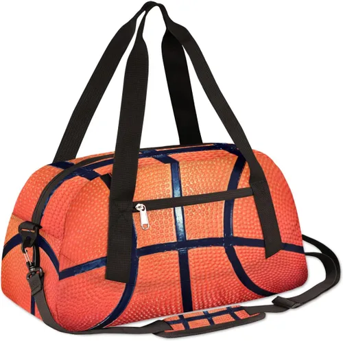 Vista 3 de Bolsa de lona para niños, bolsa de gimnasio deportiva para niños, niñas y adolescentes, bolsa de mano para el fin de semana, bolsa de viaje