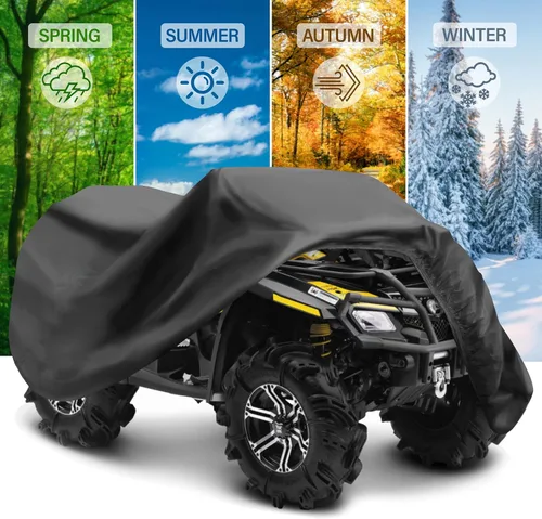 Vista 6 de ZOEDO - Funda impermeable para ATV, cubiertas resistentes al viento para quad, cubiertas para todo tipo de clima para vehículos de 4 ruedas, aptas