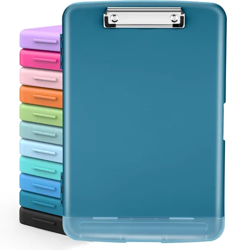 Vista 20 de Sooez Portapapeles con almacenamiento, tableros de clip de alta capacidad de 8.5 x 11 pulgadas con almacenamiento, carpeta de portapapeles