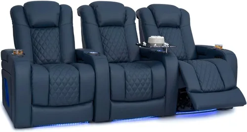 Vista 20 de Seatcraft Virtuoso 365 - Asiento de cine en casa (3 unidades), color ébano