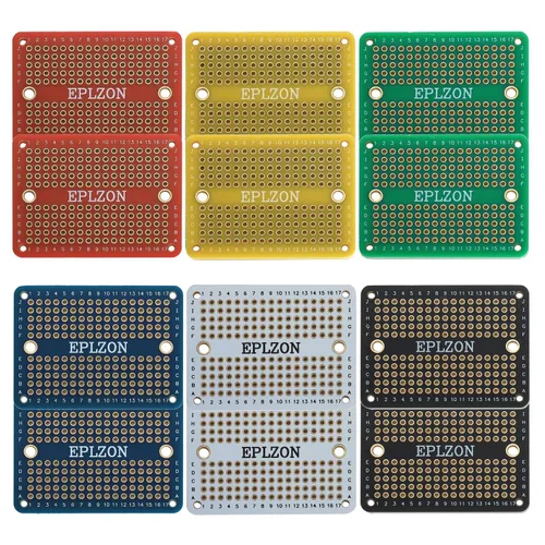 Vista 8 de Placa de Pruebas Soldable Mini Placa PCB Chapada en Oro Placa de Pruebas de Soldadura para Proyectos de Electrónica DIY Aplicable a Proyectos