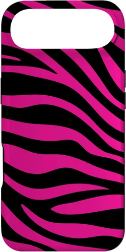 Vista 27 de Zebra Animal Print Pattern Black and Pink Cute Phone Case for iPhone 17