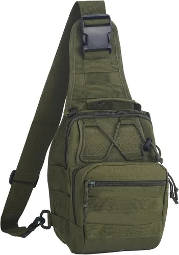 Vista 10 de Mochila para el hombro para exteriores, mochila deportiva y militar, táctico para campamento, senderismo, caminata Fami