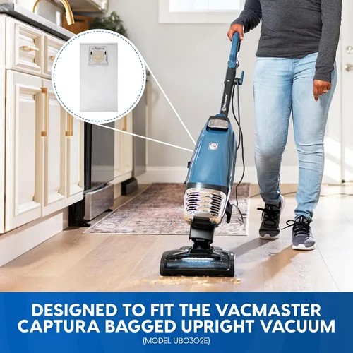 Vista 3 de Vacmaster 521355 Bolsas HEPA de repuesto, paquete de 6, para aspiradora vertical embolsada UB0302E