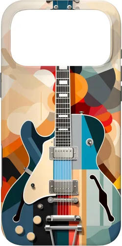 Vista 22 de Electric Guitar Abstract Art Cover Phone Case for iPhone 17
