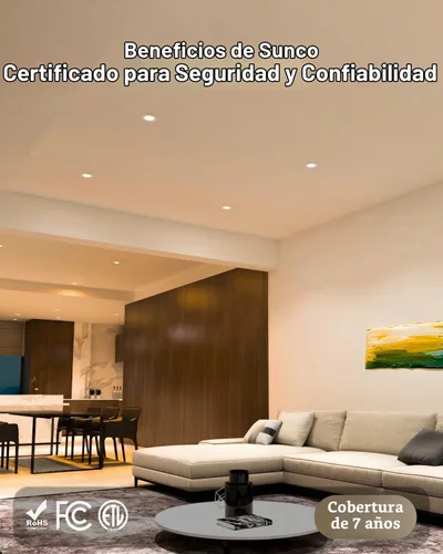 Vista 7 de Sunco - Paquete de 24 luces LED empotrables de 4 pulgadas, luz de techo delgada sin lata, 700 LM, 10W, CCT seleccionable