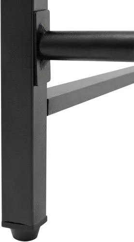 Vista 7 de Estante extensible para horno de microondas, estante ajustable para encimera de cocina, soporte de microondas de 2 niveles con 6 ganchos para Negro