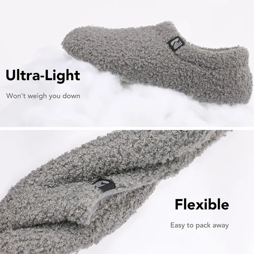 Vista 4 de RockDove - Pantuflas de vellón de estilo cerrado para mujer, ideales para interiores