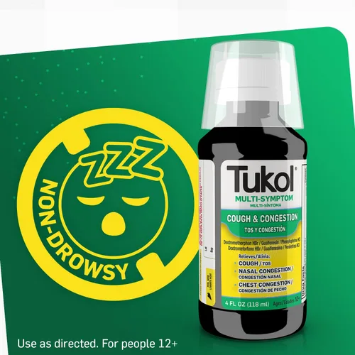 Vista 6 de TUKOL - Paquete de 2 jarabe frío MULTISYMPTOM