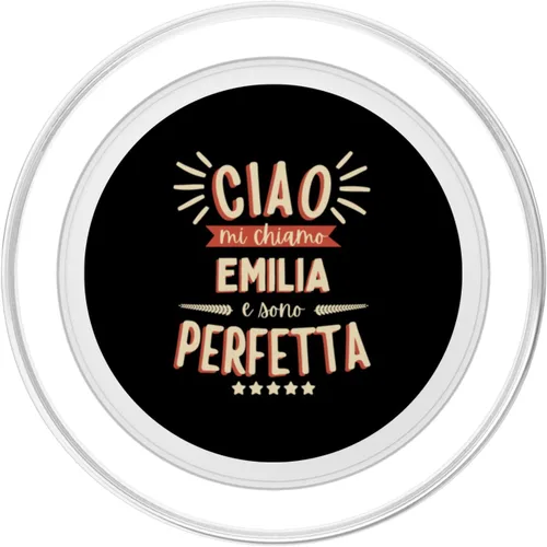 Vista 2 de Emilia Idea Regalo Personalizzata Amica Nome Divertente PopSockets MagSafe PopGrip for iPhone