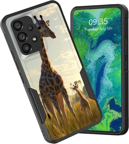 Vista 69 de Funda protectora para Galaxy A13 5G, doble capa híbrida resistente a prueba de golpes, policarbonato duro, silicona suave, TPU, funda protectora