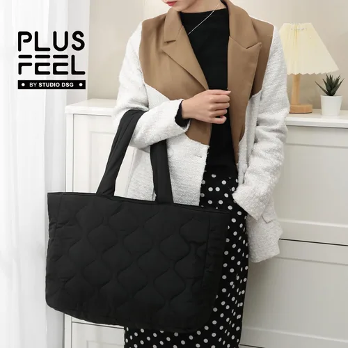Vista 7 de Plusfeel Bolsa grande acolchada para mujer, bolsa acolchada y acolchada