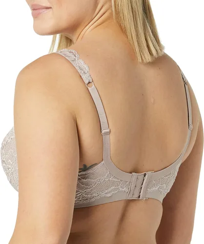 Vista 2 de Bali Brasier de encaje Desire con aros, brasier de encaje de cobertura completa con copas con aros, brasier con aros para comodidad diaria
