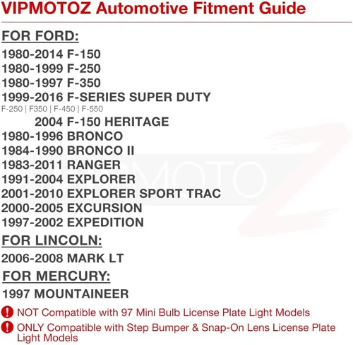 Vista 7 de VIPMOTOZ Patriot Red Star - Lámpara de matrícula LED completa para Ford F150 F250 F350 Super Duty Ranger Pickup Truck Explorer Bronco Excursion