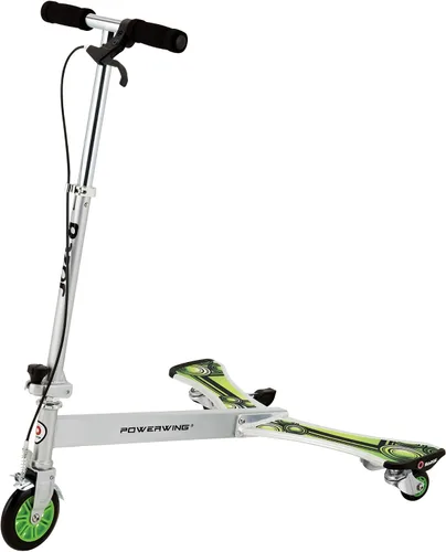 Vista 8 de Razor Patinete con ruedas PowerWing Plata/Verde DLX