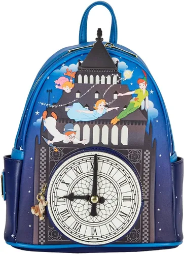 Vista 3 de Loungefly Peter Pan Glow Clock Mini Backpack