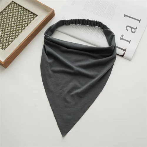 Vista 7 de Pañuelo largo para mujer, diadema grande tipo bandana para mujer, bufanda bohemia con pelo