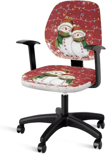 Vista 34 de Autumn Cow Office Chair Cover for Armrest Chairs