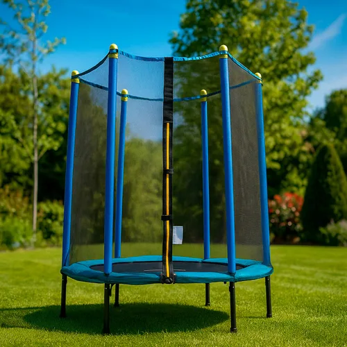 Vista 2 de Cama Elástica Infantil con Red de Seguridad Zuply InnovaGoods