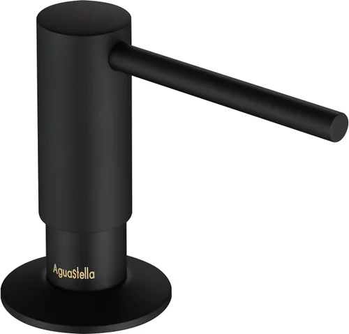 Vista 11 de AguaStella ASF026BG Dispensador de jabón integrado dorado cepillado brillante para fregadero de cocina con botella de jabón bomba de encimera