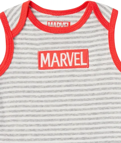 Vista 2 de Tienda Essentials Disney Marvel Star Wars Baby Boys' Sleeveless Bodysuits, Pack of 6