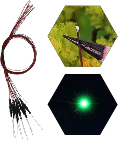 Vista 15 de L0603B 20pcs pre-cableado SMD LED 0603 Bule Diodo emisor de luz 12V Micro Litz Cable Cable Longitud 7.8 pulgadas (7.9 in) para DIY Manual