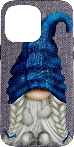 Vista 20 de Funny Gnome Girl with Blue Jeans for Women Cute Denim Case for iPhone 17