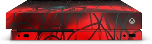Vista 5 de Calcomanía para consola Xbox ONE X Spider + 2 fundas de controlador