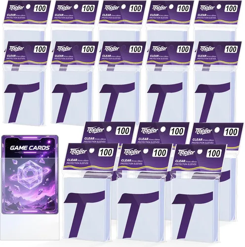 Vista 22 de 1000 unidades de fundas para cartas coleccionables TiopLior, funda mate perfecta para MTG, protector suave para cartas deportivas, funda estándar