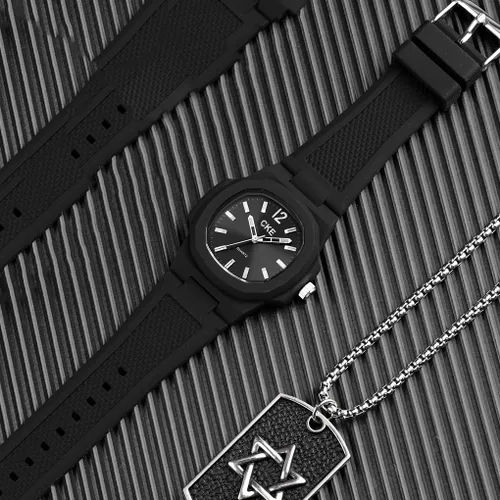 Vista 5 de Reloj deportivo de cuarzo para hombre con impermeable de 5 ATM