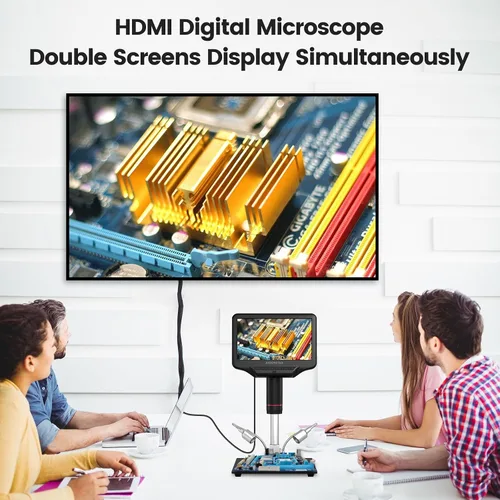 Vista 4 de Andonstar AD407 Pro 3D HDMI que suelda el microscopio digital