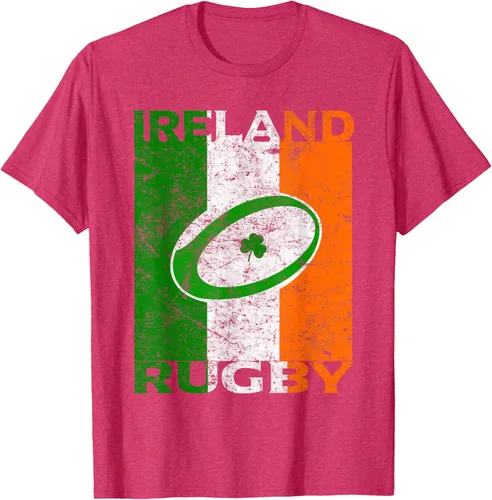 Vista 27 de Camiseta de rugby irlandés con la bandera de Irlanda, regalo vintage Negro