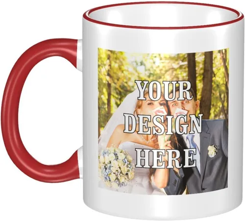 Vista 9 de Taza de café personalizada, tazas personalizadas con logotipo y foto, taza personalizada, diseña tu propia taza de café personalizada, regalos