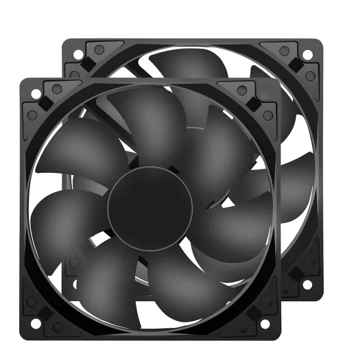 Vista 8 de PANOMOUNTS CF6025 - Ventilador de enfriamiento de 2.362 in 12 V CC - Ventiladores de alto flujo de aire de 2.362 in 0.984 in 12 V 2 pines