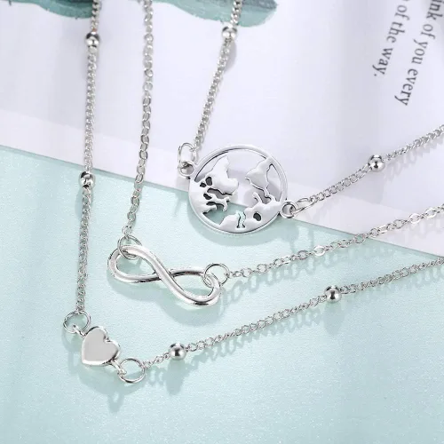 Vista 6 de 23 unids conjunto simple Puka Shell pulsera de tobillo Shell estrella de mar onda tobillo pulsera forma corazón Chian tobillo pulsera moda 8