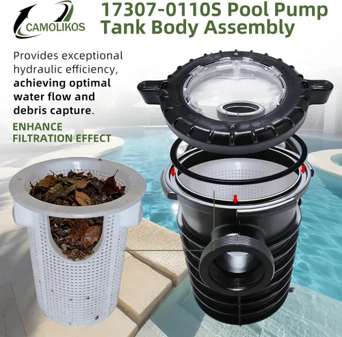 Vista 7 de 17307-0110S Conjunto de cuerpo de tanque de bomba de piscina se adapta a Pentair Sta-Rite IntelliPro VS 3050 Bombas Serie Max-E-Pro Conjunto